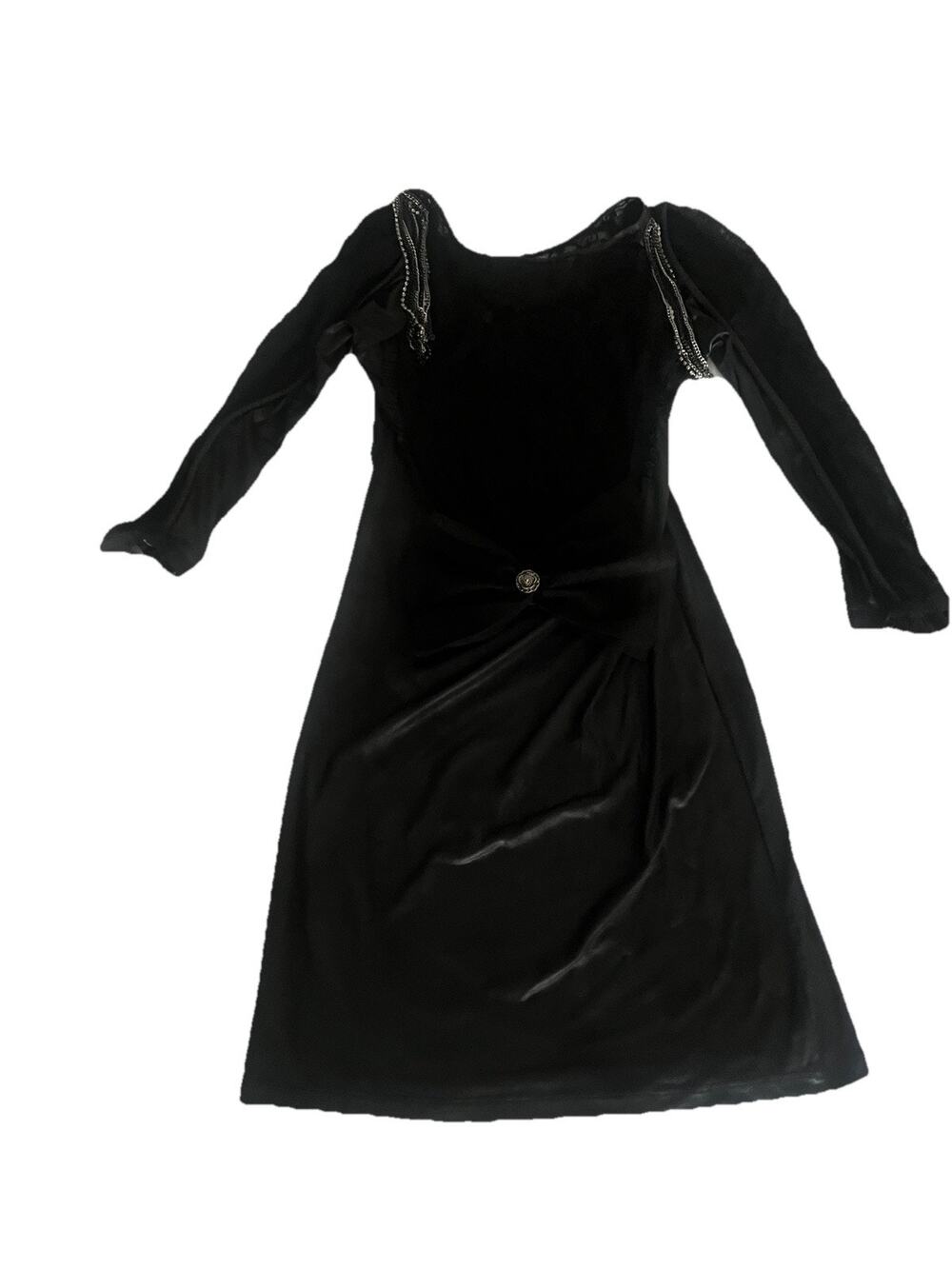 Vintage Lace Dress XS Dqmane Mini Goth Grunge Y2k Boho Black